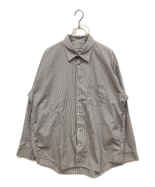 gold（ゴールド）GOLD (ゴールド) THOMAS MASON (トーマスメイソン) 長袖ストライプシャツ ホワイト サイズ:SIZE Mの古着・服飾アイテム