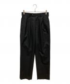 rue de seineリュ ドゥ セーヌ）の古着「フレンチ 2タック スラックス」｜ブラック