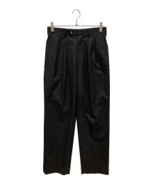 rue de seine（リュ ドゥ セーヌ）の古着「フレンチ 2タック スラックス」｜ブラック