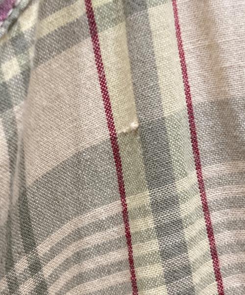 Engineered Garments（エンジニアド ガーメンツ）Engineered Garments (エンジニアド ガーメンツ) 長袖オープンカラーチェックシャツ ベージュ サイズ:SIZE Mの古着・服飾アイテム