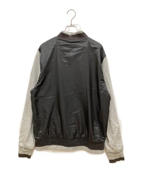 stussy（ステューシー）stussy (ステューシー) リバーシブルスウェットブルゾン グレー×ブラック サイズ:SIZE Lの古着・服飾アイテム