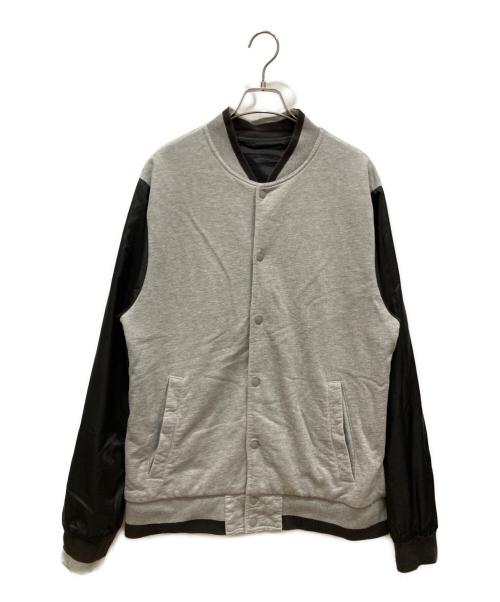 stussy（ステューシー）stussy (ステューシー) リバーシブルスウェットブルゾン グレー×ブラック サイズ:SIZE Lの古着・服飾アイテム