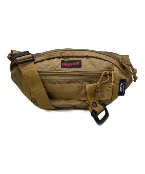 BRIEFING（ブリーフィング）BRIEFING (ブリーフィング) COMME des GARCONS HOMME (コムデギャルソン オム) Nylon Ripstop Shoulder Bag ブラウンの古着・服飾アイテム
