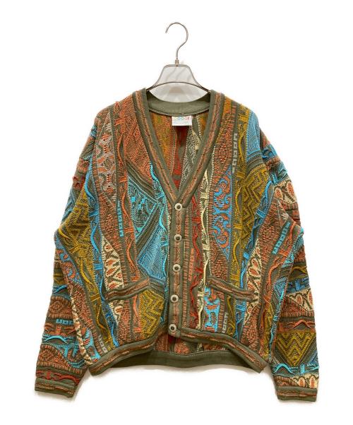 Coogi（クージー）Coogi (クージー) 3Dニットカーディガン マルチカラー サイズ:SIZE Mの古着・服飾アイテム