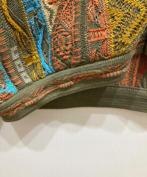 Coogi（クージー）Coogi (クージー) 3Dニットカーディガン マルチカラー サイズ:SIZE Mの古着・服飾アイテム