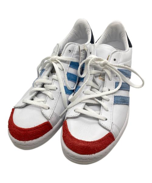 adidas（アディダス）adidas (アディダス) MCN HOOK SHOT FOURN ホワイト×ブルー サイズ:SIZE 25.5cmの古着・服飾アイテム