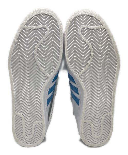 adidas（アディダス）adidas (アディダス) MCN HOOK SHOT FOURN ホワイト×ブルー サイズ:SIZE 25.5cmの古着・服飾アイテム