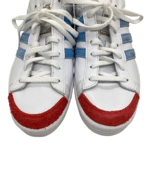 adidas（アディダス）adidas (アディダス) MCN HOOK SHOT FOURN ホワイト×ブルー サイズ:SIZE 25.5cmの古着・服飾アイテム