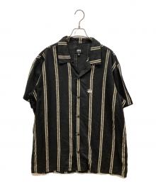 stussy（ステューシー）の古着「リネンオープンカラーシャツ」｜ブラック