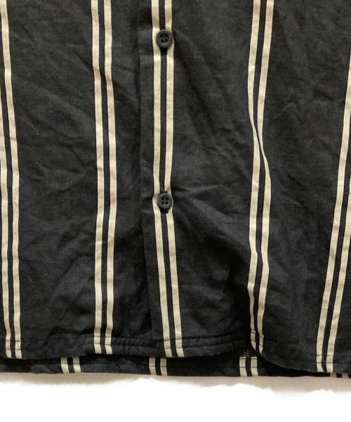 stussy（ステューシー）stussy (ステューシー) リネンオープンカラーシャツ ブラック サイズ:SIZE XLの古着・服飾アイテム