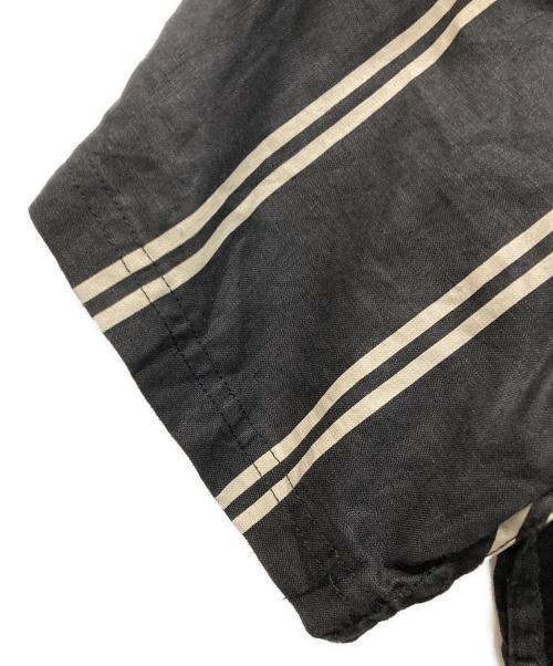 stussy（ステューシー）stussy (ステューシー) リネンオープンカラーシャツ ブラック サイズ:SIZE XLの古着・服飾アイテム