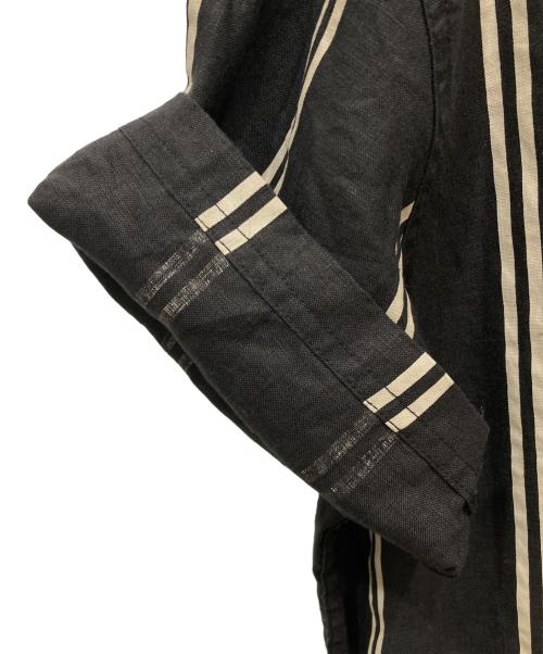stussy（ステューシー）stussy (ステューシー) リネンオープンカラーシャツ ブラック サイズ:SIZE XLの古着・服飾アイテム