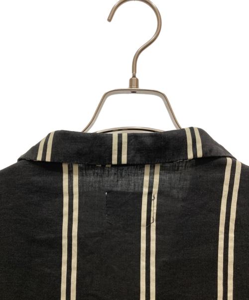 stussy（ステューシー）stussy (ステューシー) リネンオープンカラーシャツ ブラック サイズ:SIZE XLの古着・服飾アイテム