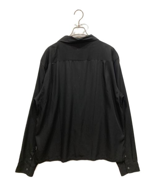 stussy（ステューシー）stussy (ステューシー) オープンカラーシャツ ブラック サイズ:SIZE XLの古着・服飾アイテム