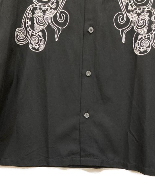 stussy（ステューシー）stussy (ステューシー) オープンカラーシャツ ブラック サイズ:SIZE XLの古着・服飾アイテム