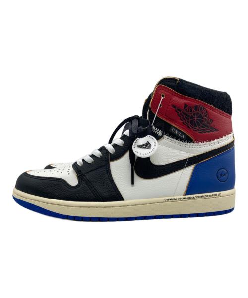 NIKE（ナイキ）NIKE (ナイキ) FRAGMENT DESIGN (フラグメントデザイン) UNION (ユニオン) Air Jordan 1 High OG ホワイト×ブルー×レッド サイズ:SIZE 29cm 未使用品の古着・服飾アイテム