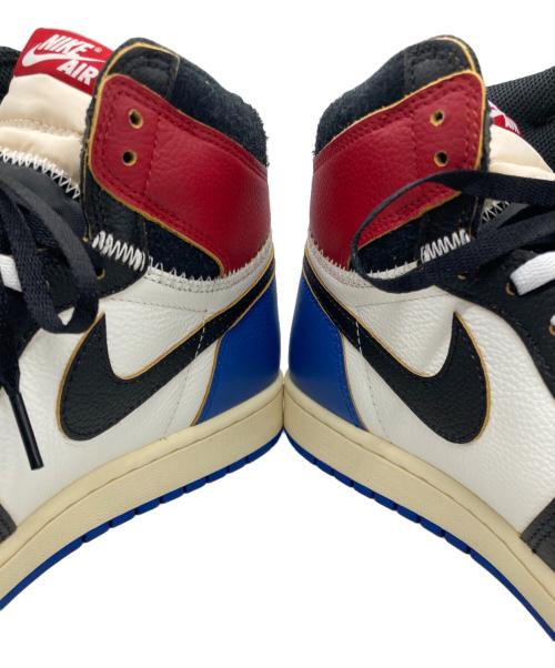 NIKE（ナイキ）NIKE (ナイキ) FRAGMENT DESIGN (フラグメントデザイン) UNION (ユニオン) Air Jordan 1 High OG ホワイト×ブルー×レッド サイズ:SIZE 29cm 未使用品の古着・服飾アイテム