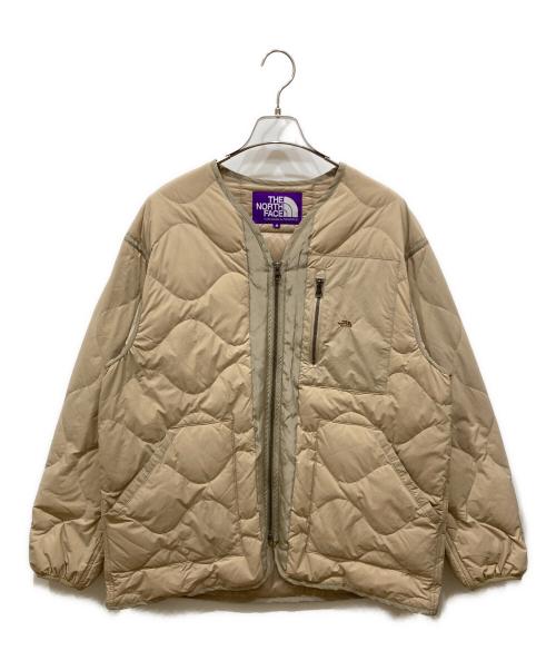 THE NORTHFACE PURPLELABEL（ザ・ノースフェイス パープルレーベル）THE NORTHFACE PURPLELABEL (ザ・ノースフェイス パープルレーベル) Field Down Cardigan ベージュ サイズ:SIZE Mの古着・服飾アイテム