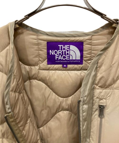 THE NORTHFACE PURPLELABEL（ザ・ノースフェイス パープルレーベル）THE NORTHFACE PURPLELABEL (ザ・ノースフェイス パープルレーベル) Field Down Cardigan ベージュ サイズ:SIZE Mの古着・服飾アイテム