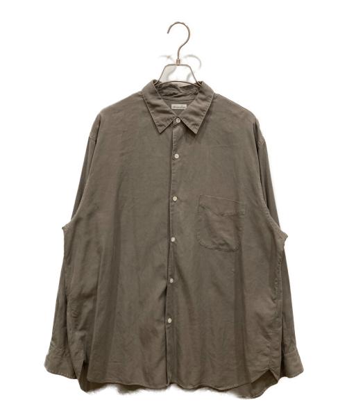 STEVEN ALAN（スティーブンアラン）STEVEN ALAN (スティーブンアラン) スラブ レギュラーカラー シャツ カーキ サイズ:SIZE Lの古着・服飾アイテム