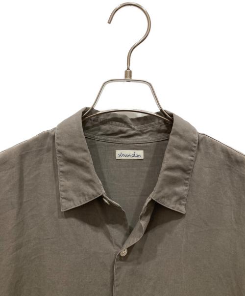 STEVEN ALAN（スティーブンアラン）STEVEN ALAN (スティーブンアラン) スラブ レギュラーカラー シャツ カーキ サイズ:SIZE Lの古着・服飾アイテム