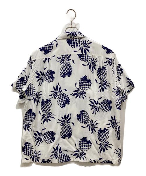 Sun Surf（サンサーフ）Sun Surf (サンサーフ) アロハシャツ ホワイト×ネイビー サイズ:XLの古着・服飾アイテム
