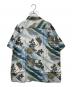 Sun Surf (サンサーフ) 葛飾北斎 (カツシカホクサイ) “亀” アロハシャツ ホワイト×ブルー サイズ:SIZE XL：30000円