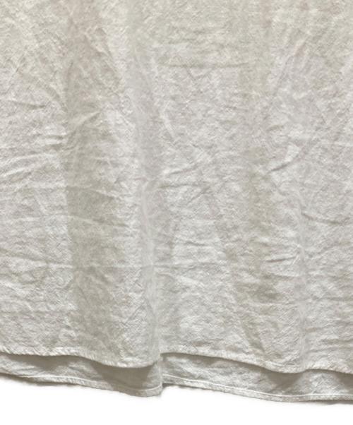 KAGURE（カグレ）kagure (カグレ) コットンリネンクルーネックシャツ ホワイト サイズ:SIZE Freeの古着・服飾アイテム