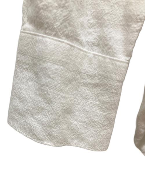 KAGURE（カグレ）kagure (カグレ) コットンリネンクルーネックシャツ ホワイト サイズ:SIZE Freeの古着・服飾アイテム