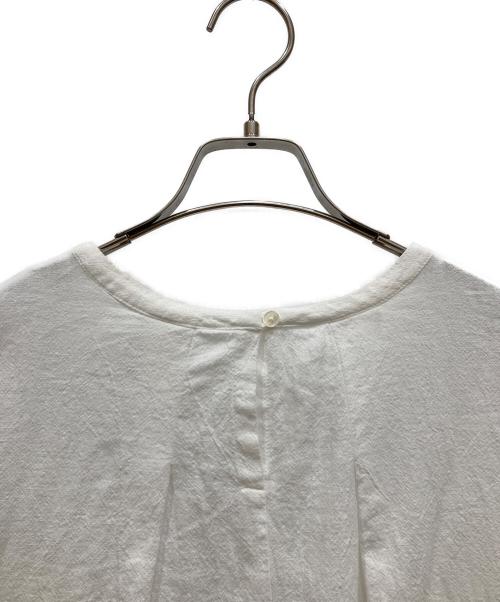 KAGURE（カグレ）kagure (カグレ) コットンリネンクルーネックシャツ ホワイト サイズ:SIZE Freeの古着・服飾アイテム