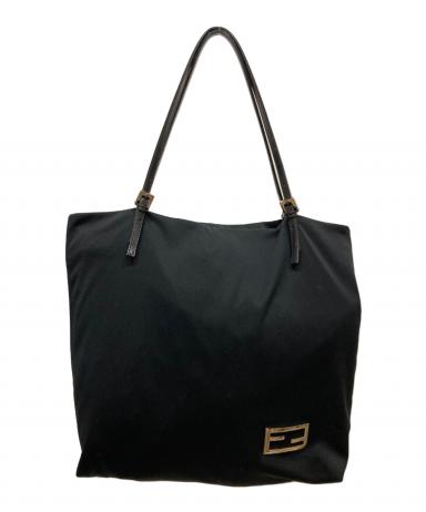 中古・古着通販】FENDI (フェンディ) FFロゴプレート トートバッグ