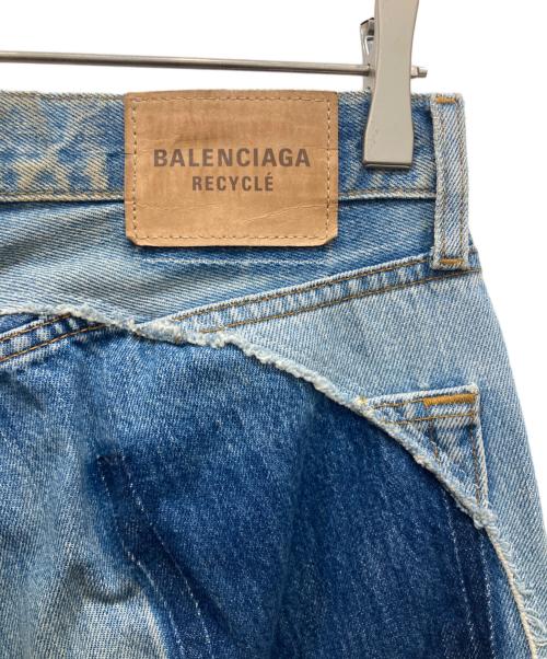 BALENCIAGA（バレンシアガ）BALENCIAGA (バレンシアガ) Recycled Slip Patch Jeans インディゴ サイズ:SIZE XLの古着・服飾アイテム