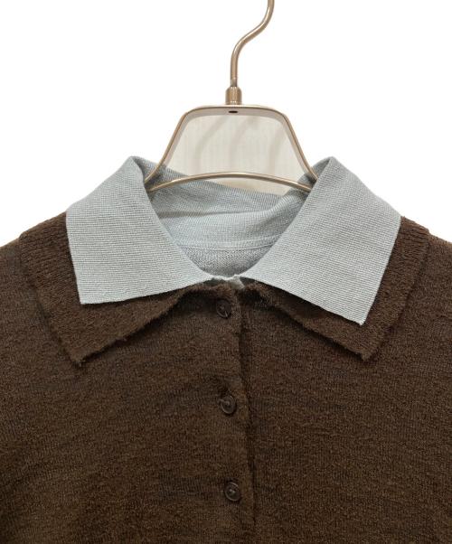 TODAYFUL（トゥデイフル）TODAYFUL (トゥデイフル) ニットポロシャツ ブルー サイズ:SIZE Freeの古着・服飾アイテム