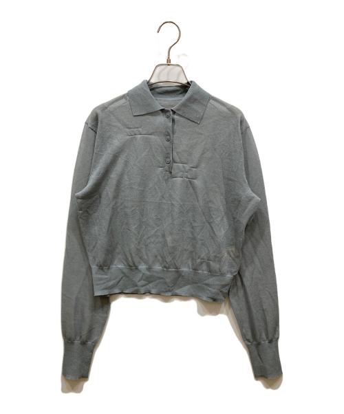 TODAYFUL（トゥデイフル）TODAYFUL (トゥデイフル) ニットポロシャツ ブルー サイズ:SIZE Freeの古着・服飾アイテム
