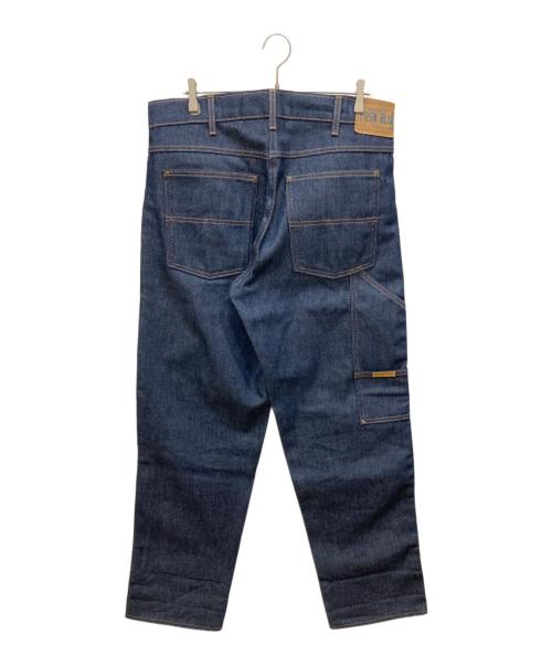 PRSN BLU（プリズンブルース）PRSN BLU (プリズンブルース) リジットダブルニーデニムパンツ インディゴ サイズ:SIZE 91cm (W36)の古着・服飾アイテム