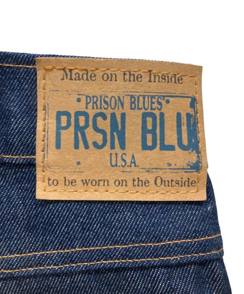 PRSN BLU（プリズンブルース）PRSN BLU (プリズンブルース) リジットダブルニーデニムパンツ インディゴ サイズ:SIZE 91cm (W36)の古着・服飾アイテム