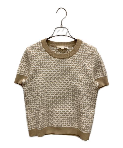 MICHAEL KORS（マイケルコース）MICHAEL KORS (マイケルコース) 半袖ニット ベージュ サイズ:SIZE Sの古着・服飾アイテム