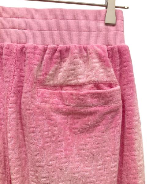 DIESEL（ディーゼル）DIESEL (ディーゼル) パイル地モノグラムスウェットパンツ ピンク サイズ:SIZE XSの古着・服飾アイテム