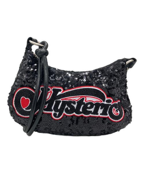 Hysteric Glamour（ヒステリックグラマー）Hysteric Glamour (ヒステリックグラマー) スパンコールショルダーバッグ ブラックの古着・服飾アイテム