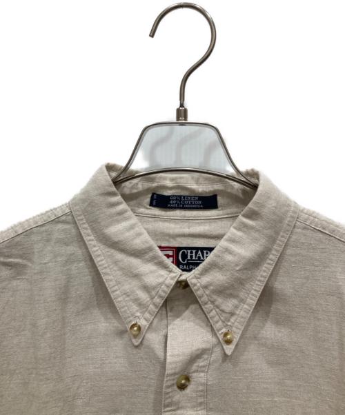 CHAPS RALPH LAUREN（チャップス ラルフローレン）CHAPS RALPH LAUREN (チャップス ラルフローレン) リネン混シャツ アイボリー サイズ:SIZE Lの古着・服飾アイテム