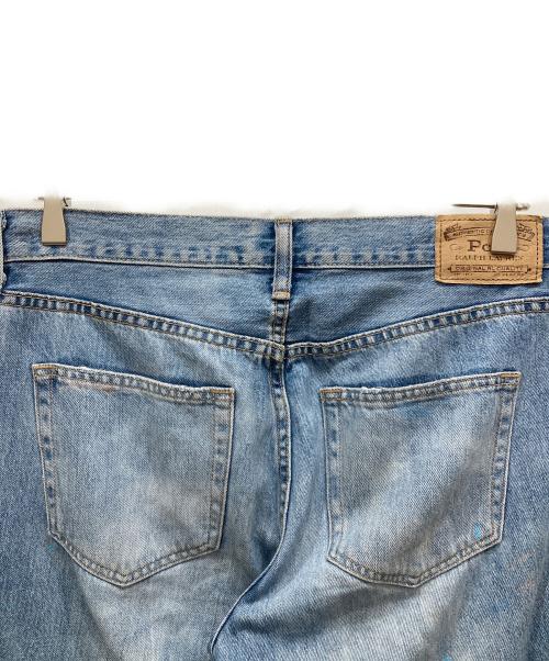 POLO RALPH LAUREN（ポロ・ラルフローレン）POLO RALPH LAUREN (ポロ・ラルフローレン) ペイント加工デニムパンツ インディゴ サイズ:SIZE 27の古着・服飾アイテム