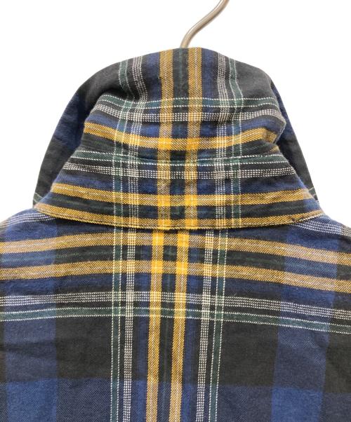 Vivienne Westwood（ヴィヴィアンウエストウッド）Vivienne Westwood (ヴィヴィアンウエストウッド) チェックシャツワンピース ネイビー×イエロー サイズ:SIZE 42の古着・服飾アイテム