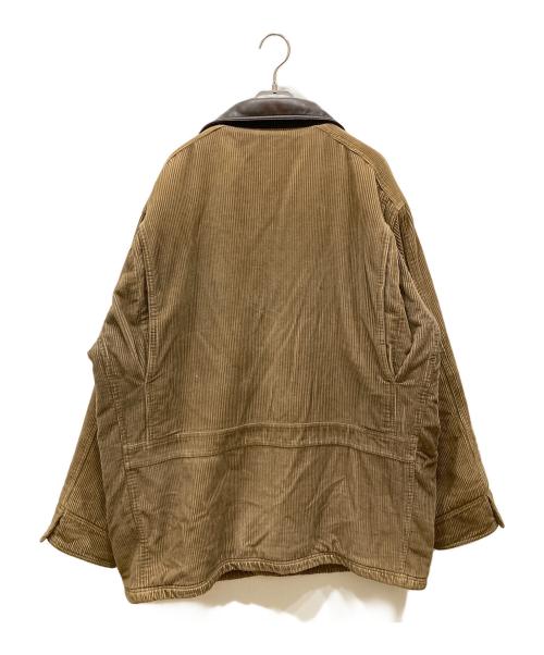 CHAPS（チャップス）CHAPS (チャップス) 襟レザーコーデュロイジャケット ブラウン サイズ:SIZE XLの古着・服飾アイテム