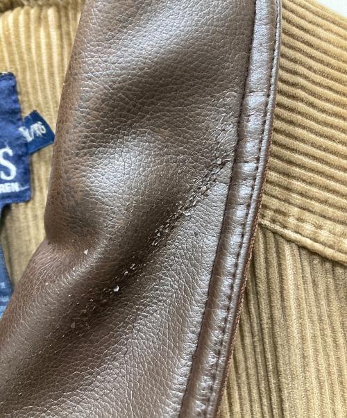 CHAPS（チャップス）CHAPS (チャップス) 襟レザーコーデュロイジャケット ブラウン サイズ:SIZE XLの古着・服飾アイテム