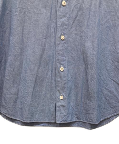 finamore（フィナモレ）Finamore (フィナモレ) BARNEYS NEWYORK (バーニーズ・ニューヨーク) 別注カッタウェイシャツ スカイブルー サイズ:SIZE XLの古着・服飾アイテム