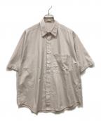 AURALEEオーラリー）の古着「WASHED FINX TWILL HALF SLEEVED BIG SHIRTS」｜ライトパープル