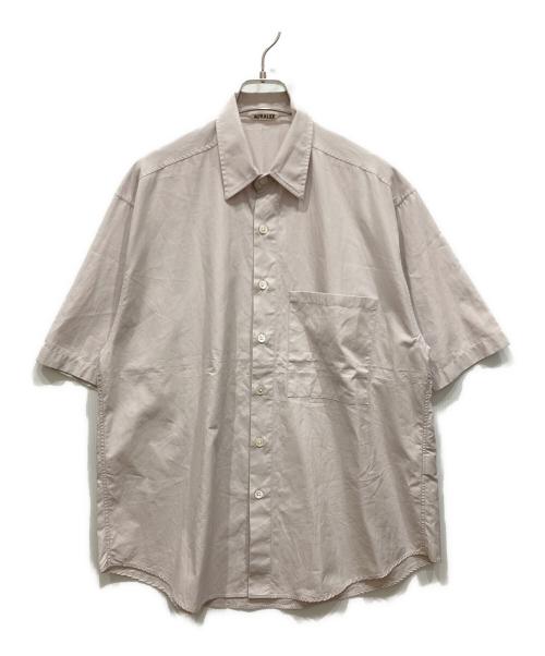 AURALEE（オーラリー）AURALEE (オーラリー) WASHED FINX TWILL HALF SLEEVED BIG SHIRTS ライトパープル サイズ:SIZE 3の古着・服飾アイテム