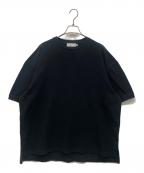 Graphpaperグラフペーパー）の古着「別注Cotton Pique Jersey Crew Neck Tee」｜ブラック