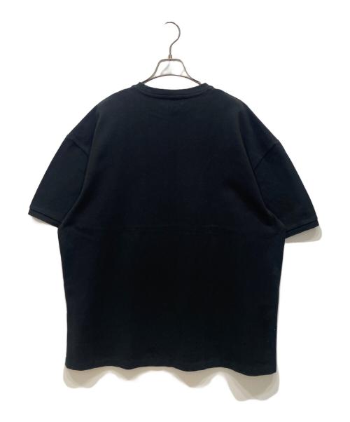 Graphpaper（グラフペーパー）Graphpaper (グラフペーパー) 別注Cotton Pique Jersey Crew Neck Tee ブラック サイズ:FREEの古着・服飾アイテム