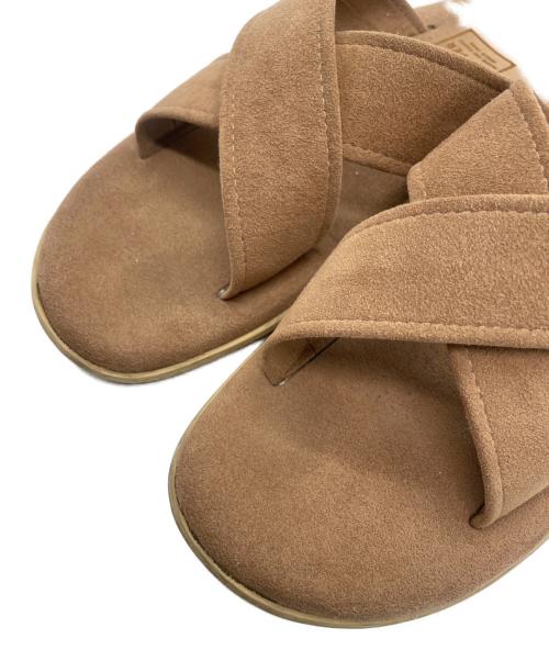 ISLAND SLIPPER（アイランドスリッパ）ISLAND SLIPPER (アイランドスリッパ) クロスストラップスウェードサンダル ブラウン サイズ:28cmの古着・服飾アイテム